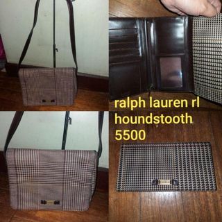 Original bundle Ralph lauren rl polo messenger sling bag and wallet