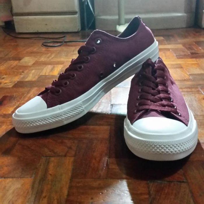 Converse Allstar Chuck Taylor II LOW (Category: Sneakers) located in Manila. Submitted by jdtlee (Listing ID 238756097, Image 2). Description: CONVERSE CHUCK TAYLOR II LOW - MAROON ****BRAND NEW!! RFS: size is too large for me :c Made in Vietnam PM ME FOR MOR INFOS!!!.