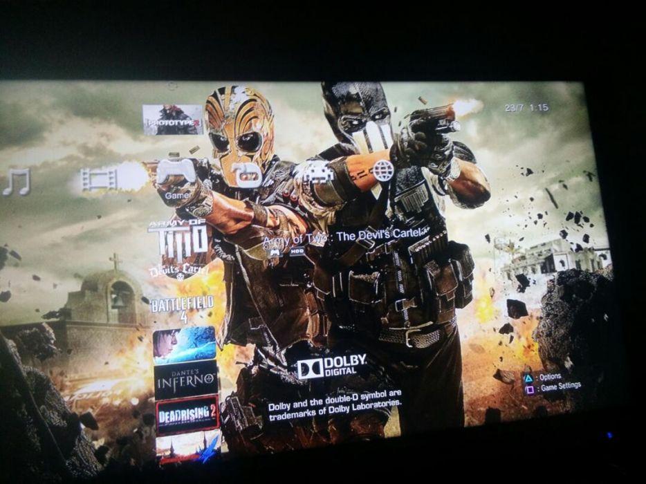 Ps3 500gb jailbreak slim jb playstation 3 full of games ps2 ps1 psp not