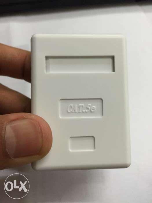 Cat5e Modular Box Surface Mount With Adhesive Cat 5e Cat 5 Cat5 RJ45 ...