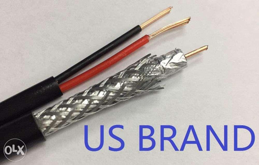 RG6 Siamese Cable with Gel US Coaxial cable Power DC rep Rogers Canada