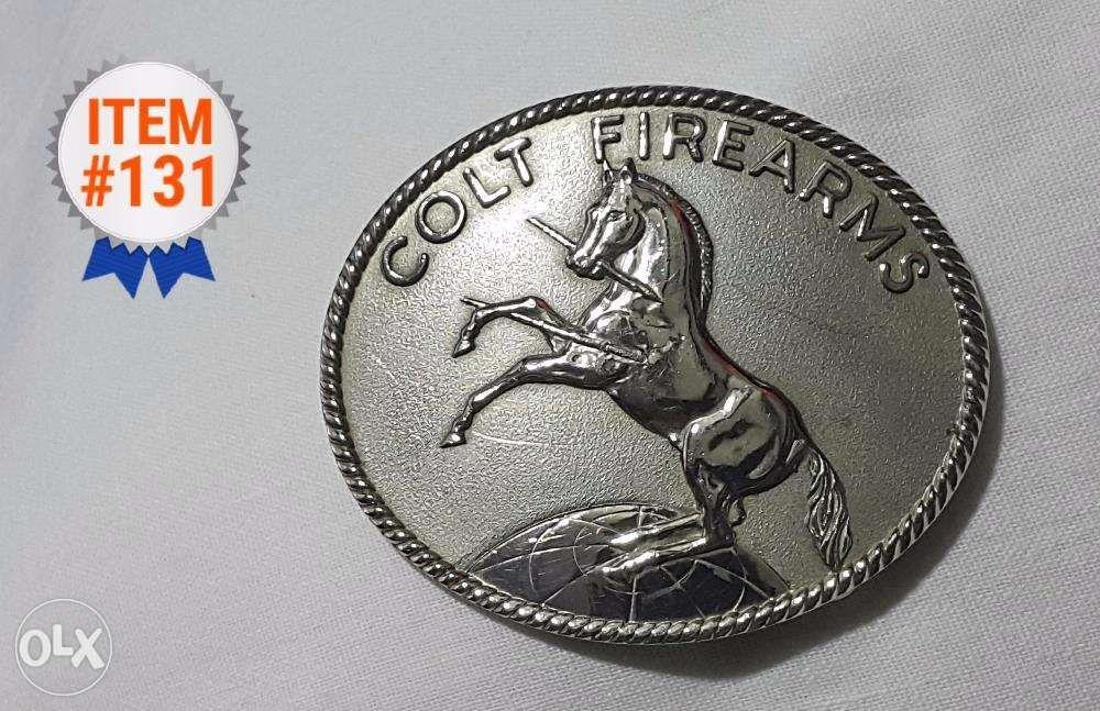 colt firearms belt buckle