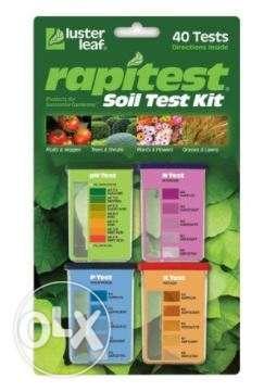 LUSTER LEAF 1601 Rapitest Soil Test Kit pH Nitrogen Phosphorus ZQ016F