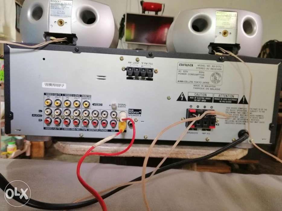 Aiwa Amplifier (Category: Soundbars, Speakers & Amplifiers) located in Davao. Submitted by rolandear (Listing ID 238768822, Image 3). Description: Model : AV-S17U STEREO AV Receiver AC: 120 Volts Power consumption: 75 Watts **** speaker not included****.