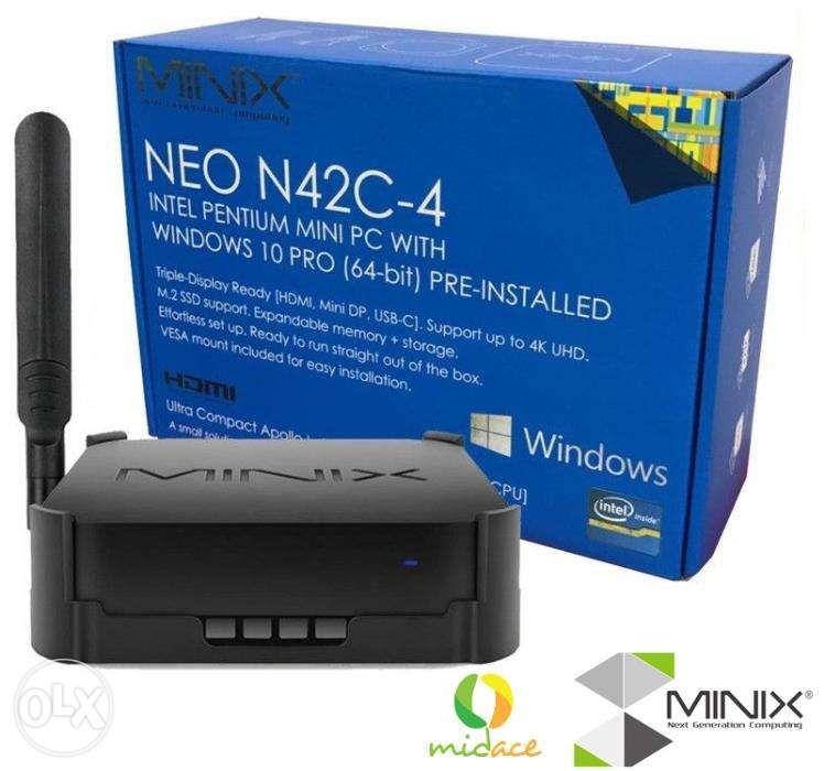MINIX NEO N42C4 Intel Pentium Mini PC with Windows 10 Pro Black (Category: Computer Parts) located in Quezon City. Submitted by midaceph (Listing ID 238773413, Image 2). Description: Fully Functional Customisable Mini PC with Windows 10 Pro 64-bit Pre installed Powered by Intel N4200 processor with integrated Intel HD Graphics 505, NEO N42C-4 is ideal for industrial and commercial applications; Digital Signage, POS and Thin Client solution. Integ