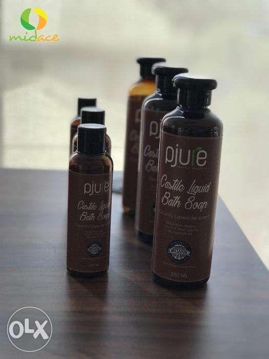 Pjure Organic Castile Liquid Bath Soap Tea Tree Scent 250 ML (Category: Hair Removal) located in Quezon City. Submitted by midaceph (Listing ID 238773452, Image 2). Description: Stimulate mind and body with Pjure Castile Liquid Bath Soap that activates the senses as it hydrates the skin, leaving your body cool, and energized from head to toe. Pjure Castile Liquid Bath Soap helps relax muscles and promote blood circulation, optimizing your skin's 