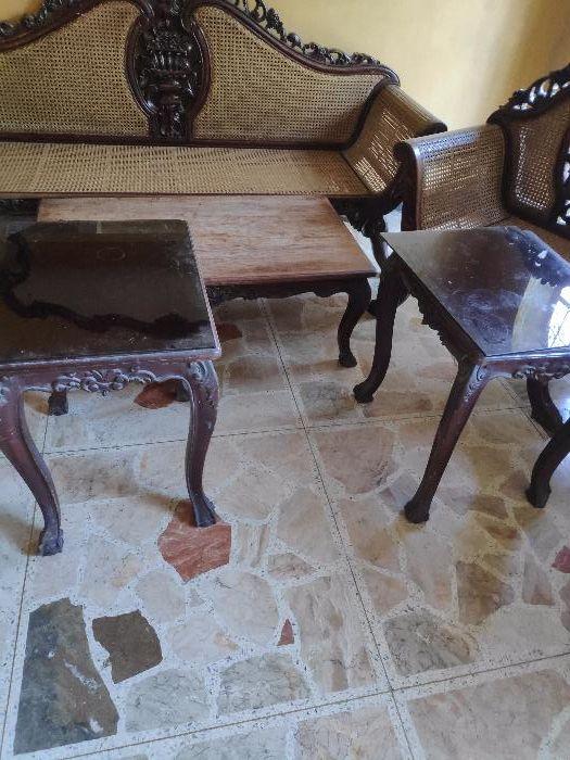 Antique Narra set solihiya (Category: Tables & Sets) located in Manila. Submitted by niko.niko2 (Listing ID 238783944, Image 3). Description: This listing is hosted on Carousell on behalf of OLX Philippines. All in Narra set. Few damage due to oldness. Pm me or text me 09999883272/09566891617.