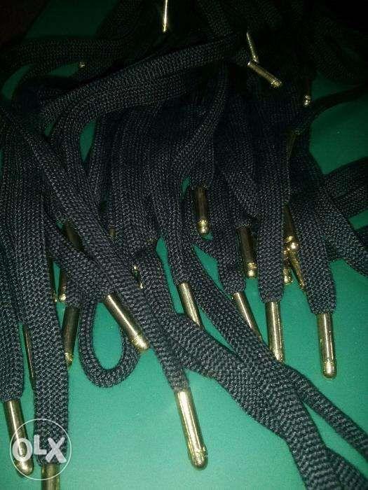 adidas gold aglet black shoe laces auth original wholesale, Women's