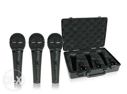 BEHRINGER XM1800S 3 Piece Ultravoice Dynamic Microphone Mic ZQ015E