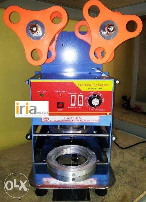 Semi Automatic Cup Sealing Machine Brand New on stock (Category: Coffee Machines & Makers) located in Manila. Submitted by qualityfoodserviceequipment (Listing ID 238802213, Image 2). Description: Cup Sealing Machines (Brand New) For your milk tea, shake, taho, slush, juice, water, or any other drink or food business • Brand new • Can seal standard plastic cups up to 22oz (700ml) with diameter of opening either approx 65mm or 95mm • 220 V • 350 W