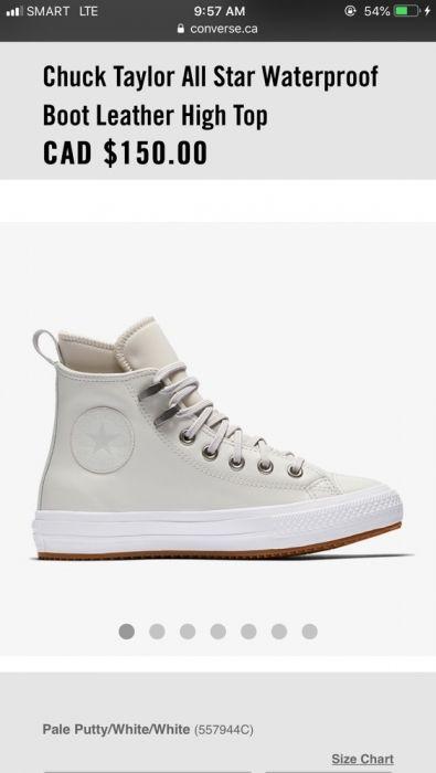 chuck taylor all star waterproof boot leather high top