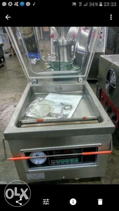 Vacuum Sealer Machine (Category: Coffee Machines & Makers) located in Malabon City. Submitted by bunasonny (Listing ID 238816688, Image 3). Description: Model: DZ400-2E Power: 1.5Kw/220V/60Hz Workroom size: 420x440x80mm Sealing length: 400x10mm Sealing speed: 1-4times/minute Machine size: 660x600x1050 Machine weight: 105kgs. Also available: DZ300A portable vacuum- P3,000 DZ260A3- P20,000 DZ260PD- P25,000 DZ300-2D - P30,000 DZ4002E - P40,000 singl