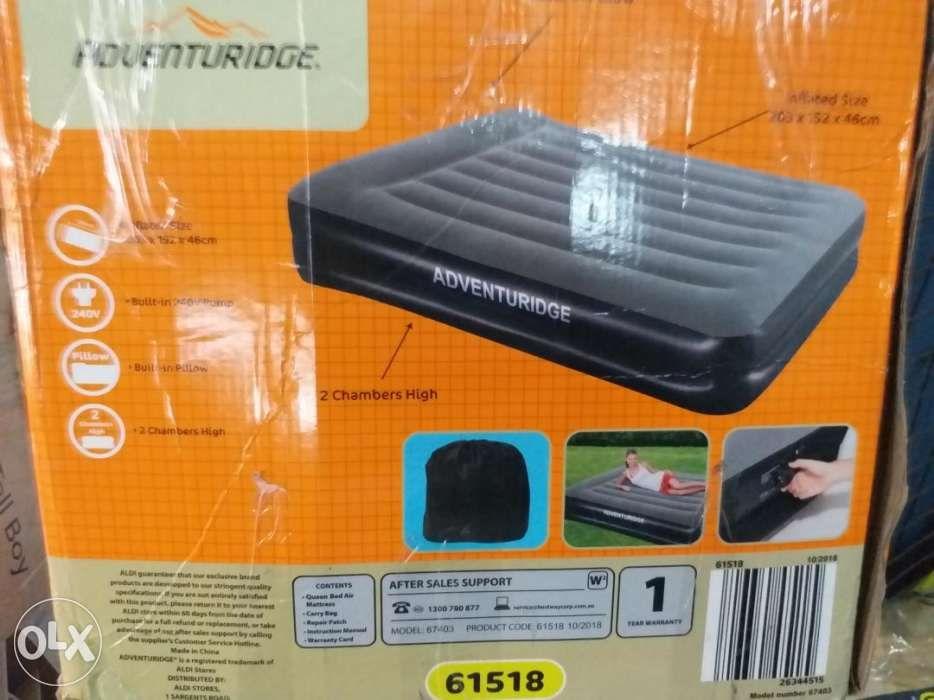 adventuridge queen size air mattress with built in pump ...