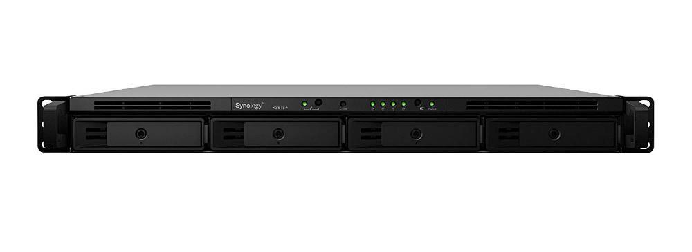 Synology RS818plus 4bay NAS RackStation (Category: Computer Parts) located in Quezon City. Submitted by ann_xbs (Listing ID 238831222, Image 2). Description: "CPU Model: Intel Atom C2538 CPU Frequency: Quad Core 2.4 GHz System Memory: 2 GB DDR3 Memory Module Pre-installed: 2 GB x 1 Total Memory Slots: 2 Memory Expandable: up to 6 GB (2 GB + 4 GB) Drive Bay(s): 4 Maximum Drive Bays with Expansion Unit: 8 Compatible Drive Type: 3.5"" SATA III / SAT