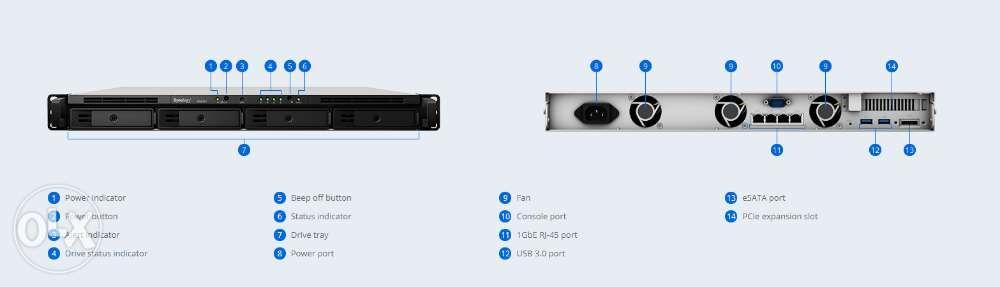 Synology RackStation RS818 plus 4Bay NAS Server (Category: Computer Parts) located in Quezon City. Submitted by ann_xbs (Listing ID 238831279, Image 2). Description: RS818+ " 4-bay RackStation (up to 8-bay), Quad Core 2.4 GHz, 2GB RAM (up to 16GB) Warranty: 3 years carry-in." CPU Model Intel Atom C2538 CPU Architecture 64-bit CPU Frequency Quad Core 2.4 GHz Hardware Encryption Engine (AES-NI) Yes System Memory 2 GB DDR3 Memory Module Pre-installe