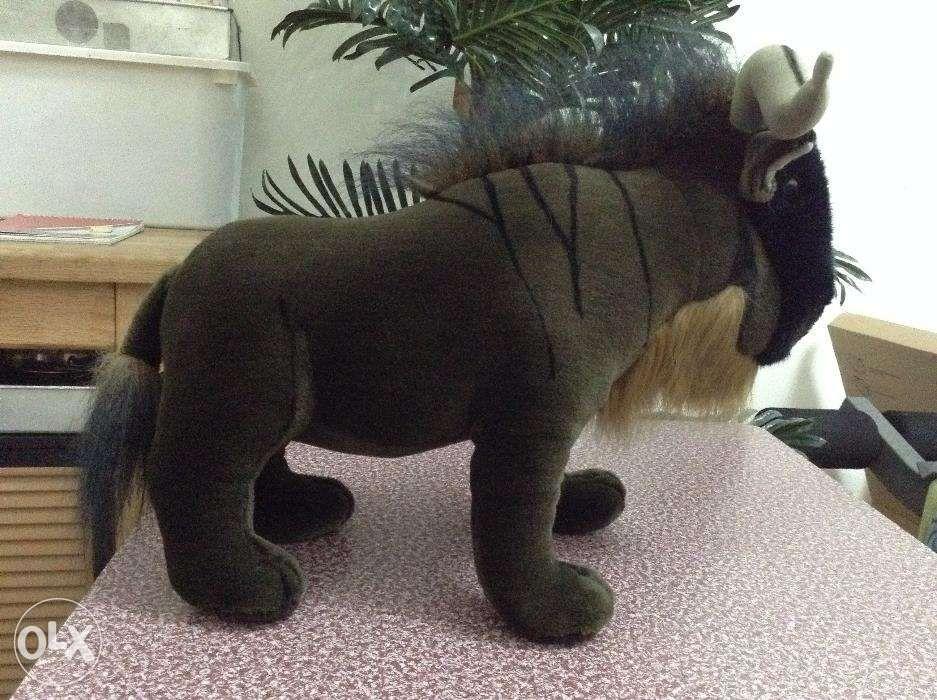 Luxurious 17 in Length Plush Stuffed Toy Wildebeest From Zoology 101