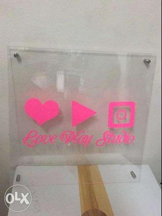 Customized wall frame with vinyl sticker and decorative screw