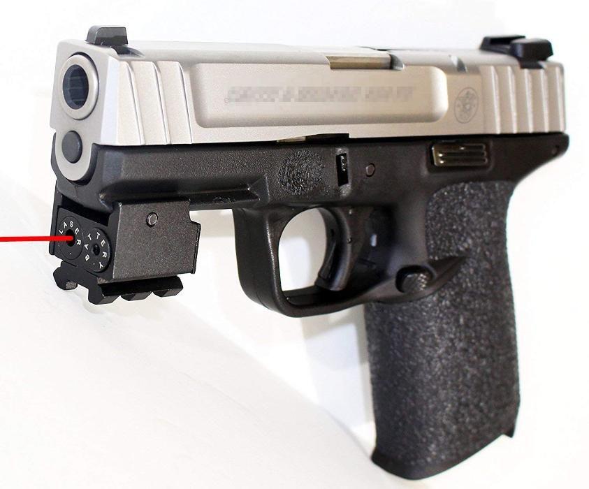 Airsoft Laser Sight Pistol Rifle Sniper Red Target Line Dot Pointer Tactical Scope (Category: Airsoft) located in Manila. Submitted by kiconline (Listing ID 238847228, Image 2). Description: FEATURES: Fit to 20mm standard Weaver and Picatinny Rails Power: < 5mW Voltage: DC 4.5V, 3 pcs LR41 Wavelength: 650nM Effective distance: 300 meter at night Weight (net): 30g (1.1 Ounces) Size: 28x26mm, mini style T6061 High class aluminum alloy in beautiful 