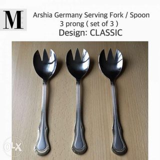 ARSHIA GERMANY Serving Fork Spoon set of 3