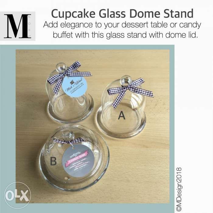 Cupcake Glass Dome Stand