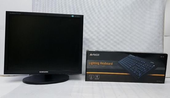 Samsung SyncMaster B1940 19-inch LCD Monitor with A4TECH KD-126 LED Keyboard