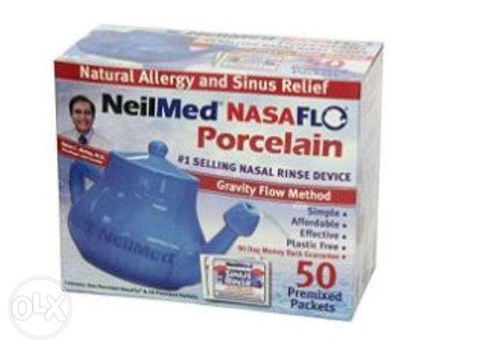 NeilMed Nasaflo Natural Sinus Relief Neti Pot With 50 Packets ZQ018B ...