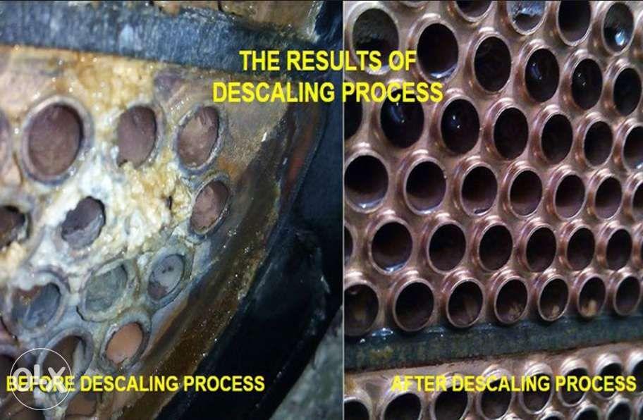 descaler scale remover boiler condense heat exchanger cooling tower