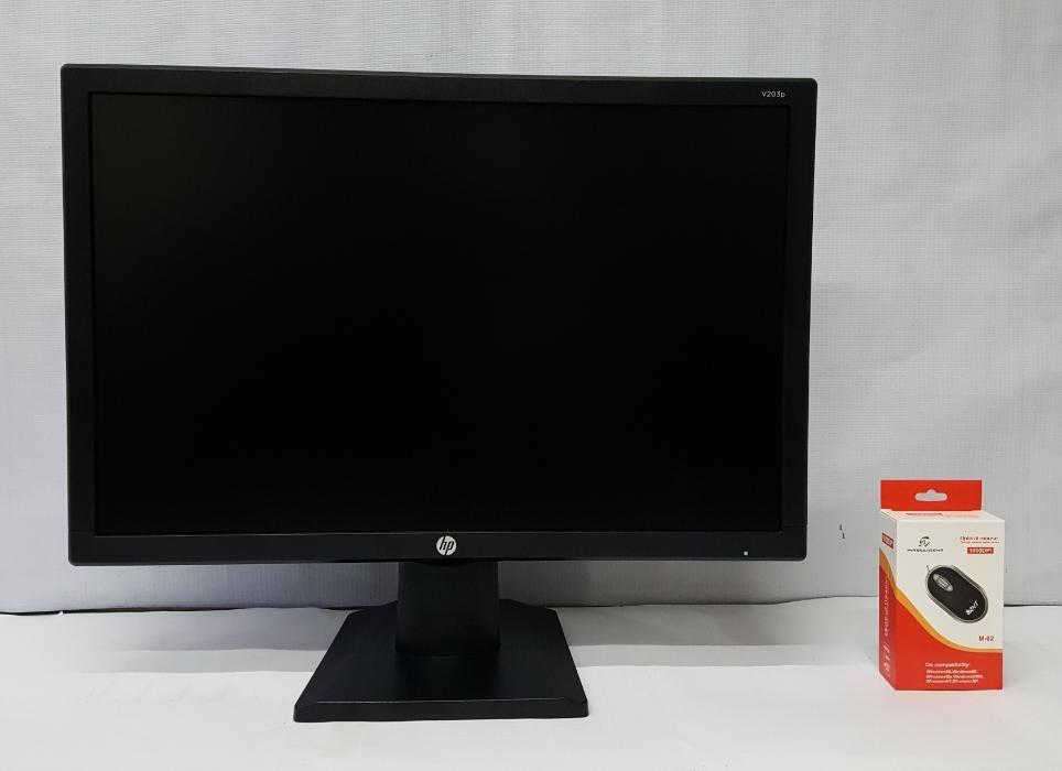 HP V203P 19.5-inch LED Monitor with Optical Mouse INT-M02, Audio