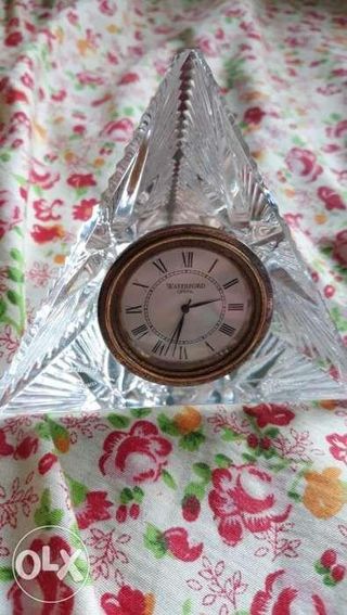Waterford crystal pyramid clock
