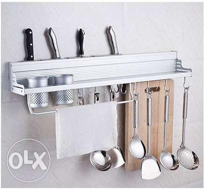 Aluminum Storage Rack Organizer (Category: Food Organization & Storage) located in Manila. Submitted by magicgerry (Listing ID 238905445, Image 3). Description: Aluminum Storage Rack Organizer (P599.00) Highlights: > Aluminum Storage Rack Organizer > Stores your knives, scissors, chopsticks, spoons, forks, and more efficiently > Hooks are adjustable; simply slide each one according to the space required > Space-saving > Multifunctional > Material