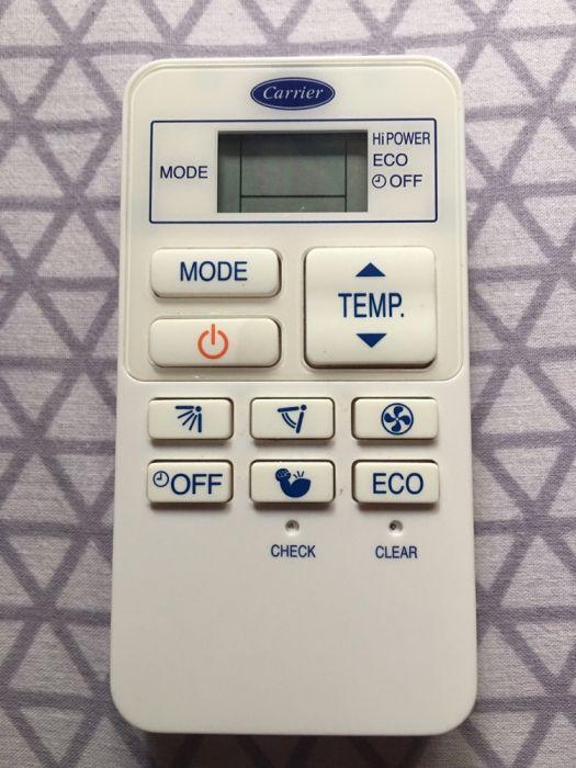 carrier aircon remote symbols