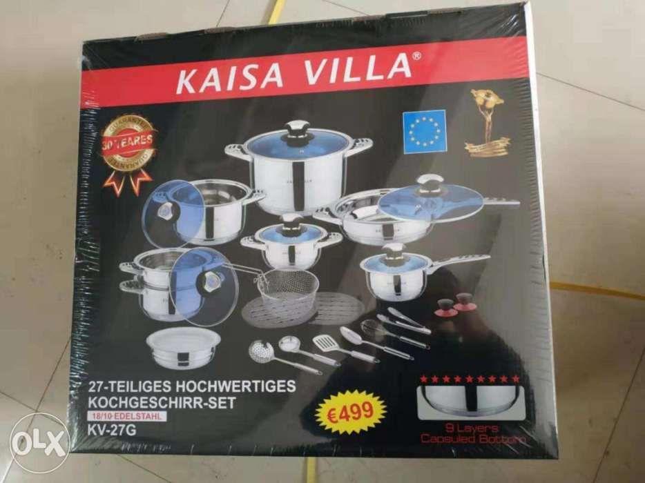 Zillinger Kaisa villa stainless cookware set, Furniture & Home Living