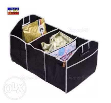 Car Boot Organizer (Category: Storage Boxes & Baskets) located in Manila. Submitted by magicgerry (Listing ID 238912829, Image 3). Description: Car Boot Organizer Collapsible Storage Basket Fordable For Trunk (Black) (P389.00) > Placed in the car trunk to organize clutter and tools > Ideal for storing groceries, cleaning supplies, maps, emergency gear, snacks, drinks and more > Three separated compartments with pockets on both sides, optimize the
