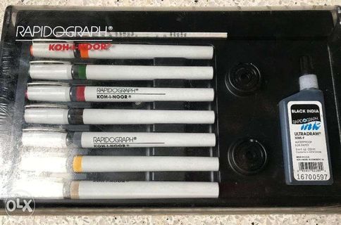 Rapidograph Technical Pens same as Rotring Staedtler with ink