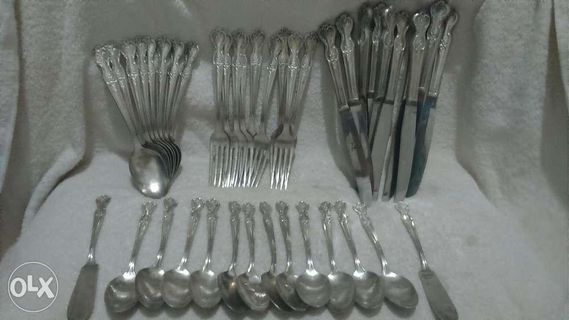 vintages 38pcs original Rogers silver plated spoon fork tablespoon