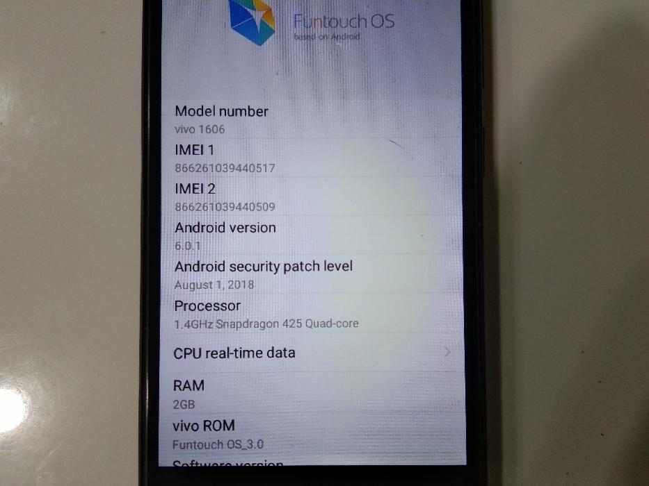 vivo 1606 funtouch os