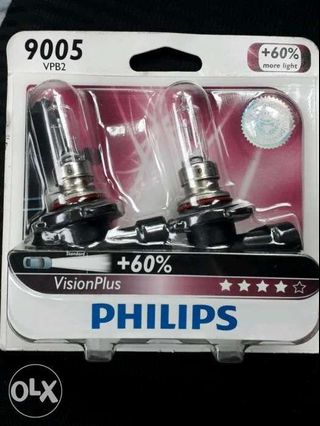 Philips VisionPlus 9005 VPB2 headlights lamp bulb 12V 65W