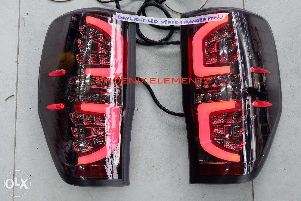 2012 to 2019 Ford Ranger V1 Led Tail Light Bolt on Smoked lens 2018