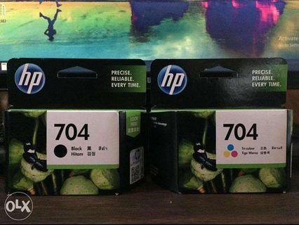hp 704 black and tri colour