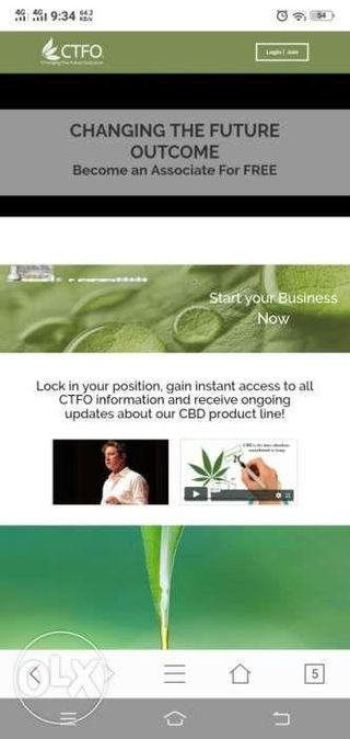 CBD products retailer free online business