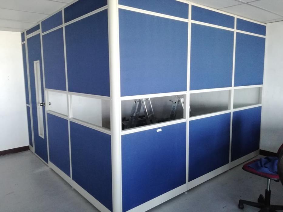 Floor To Ceiling Office Partition With Partition Door Glass