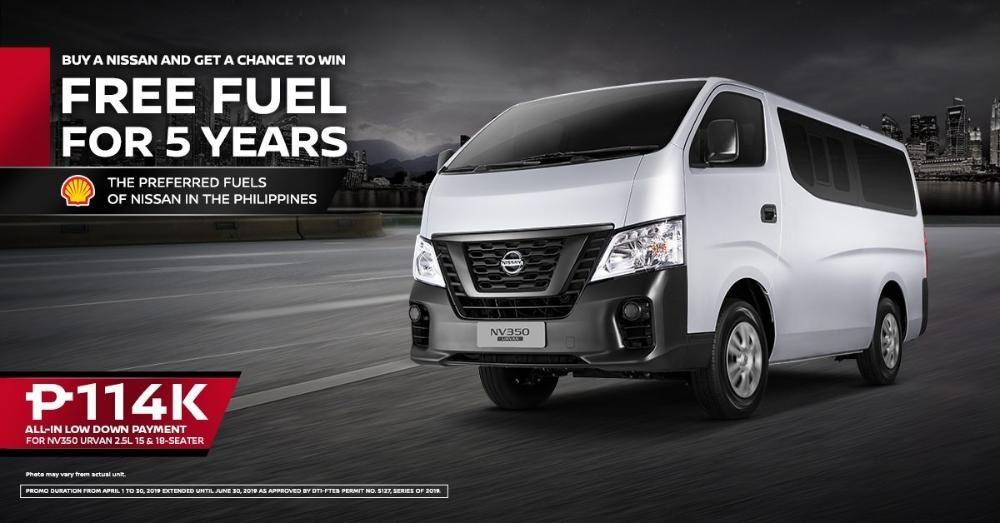 nissan urvan downpayment and monthly
