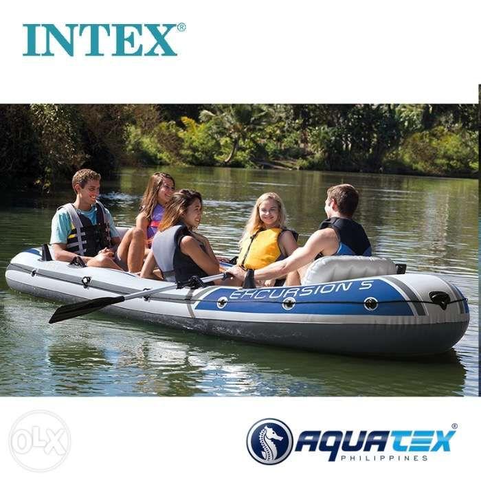 Intex Excursion 5 Inflatable Boat Set, Sports Equipment, Sports & Games