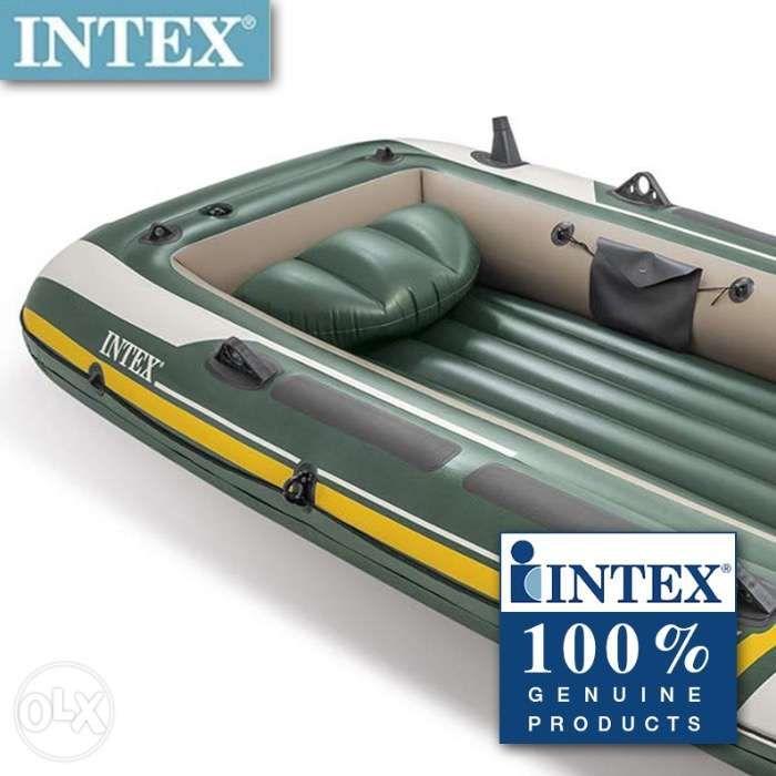 Intex Seahawk 4 Inflatable Boat Set, Sports Equipment, Sports & Games