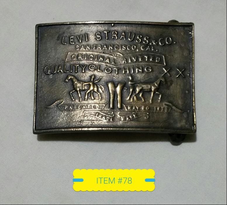 levi strauss & co belt buckle