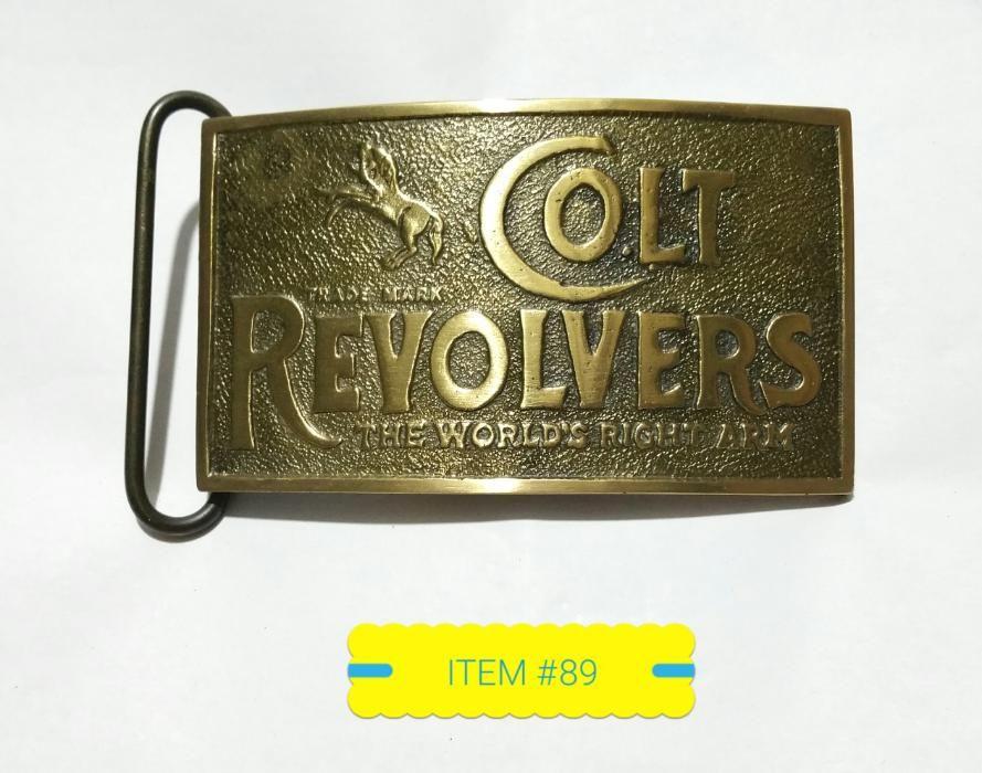 colt revolvers belt buckle tiffany