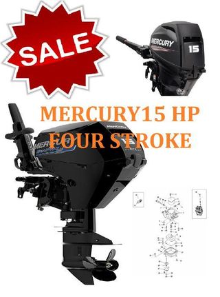 Outboard Motor Mercury 15HP Type 4 Stroke for sale and available