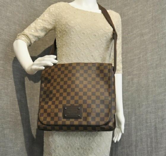 ilovekawaii C01940 - Louis Vuitton Damier Ebene Brooklyn PM Shoulder Bag  N51210 