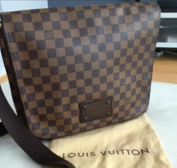 Louis Vuitton, Bags, Euc Louis Vuitton Brooklyn Mm Damier Ebene Messenger  Bag Ca51