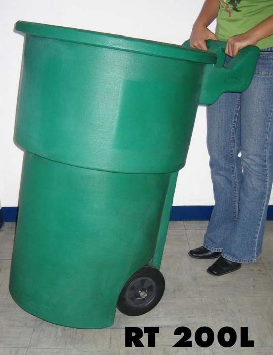 Rolling Trash Bin, Furniture & Home Living, Cleaning & Homecare